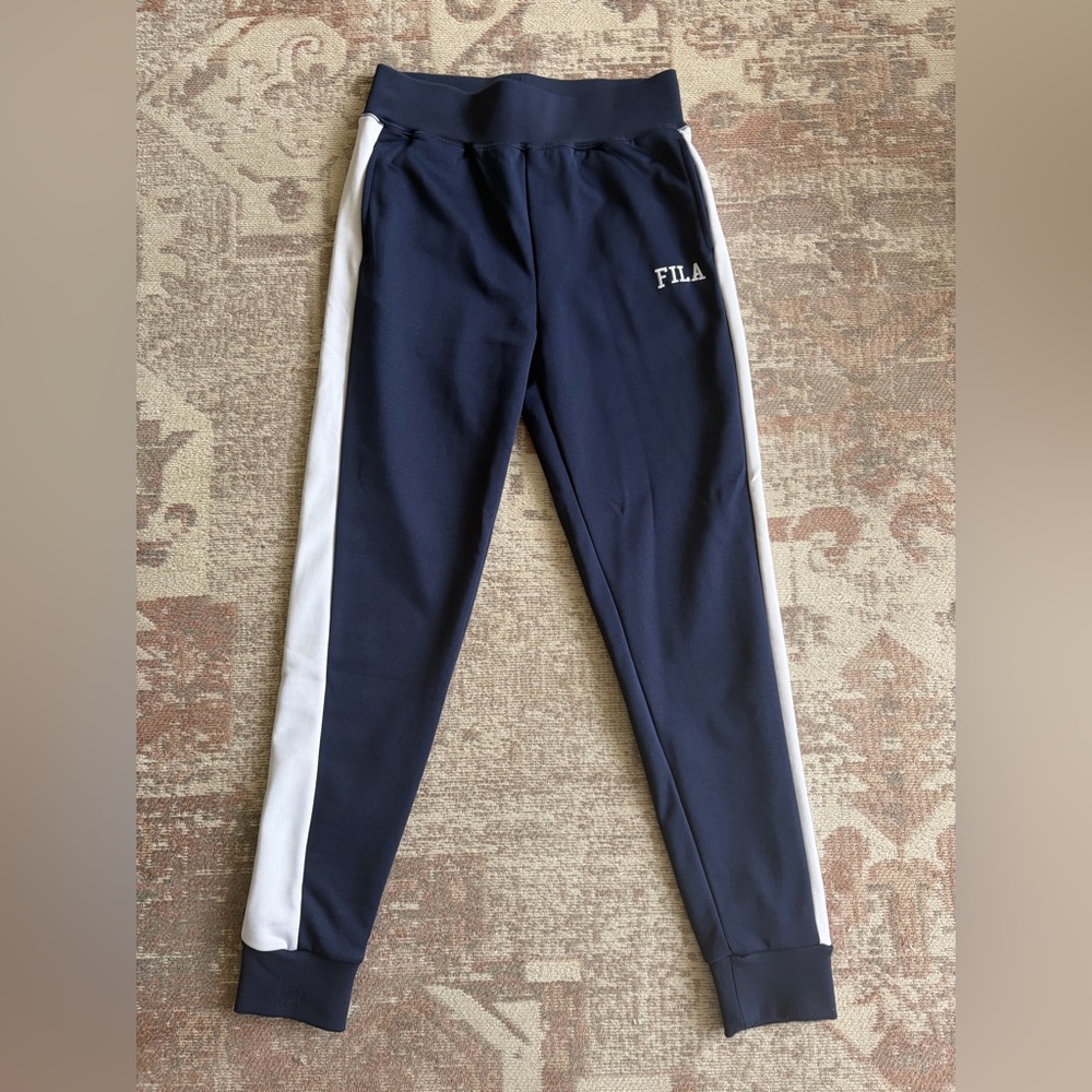 Fila Dark Blue and White joggers